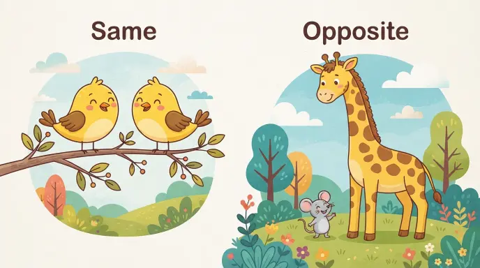 synonyms and antonyms video for kids